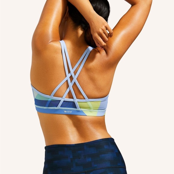 Peloton Pyramid Color Strappy Bra, small - Picture 2 of 6